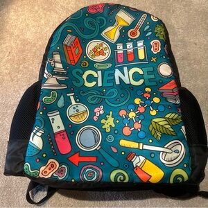 Colorful Science-Themed Backpack